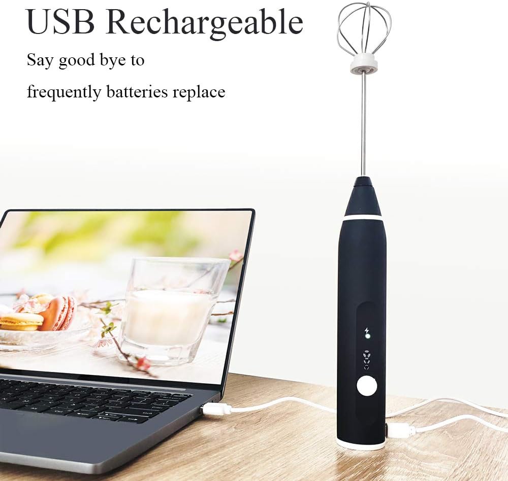 مضرب نسكافيه وميكسر كهربائي (شحن USB)